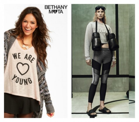 Bethany Mota Collection (left) Alexander Wang Collaboration with H&M (right)
