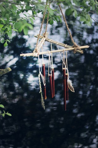 DIY bamboo wind chimes