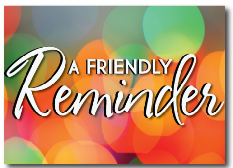 Reminder! Upcoming Senior Events in May/June