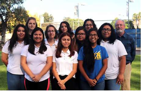 The Girls Team picture. With coach Mr. Kelly