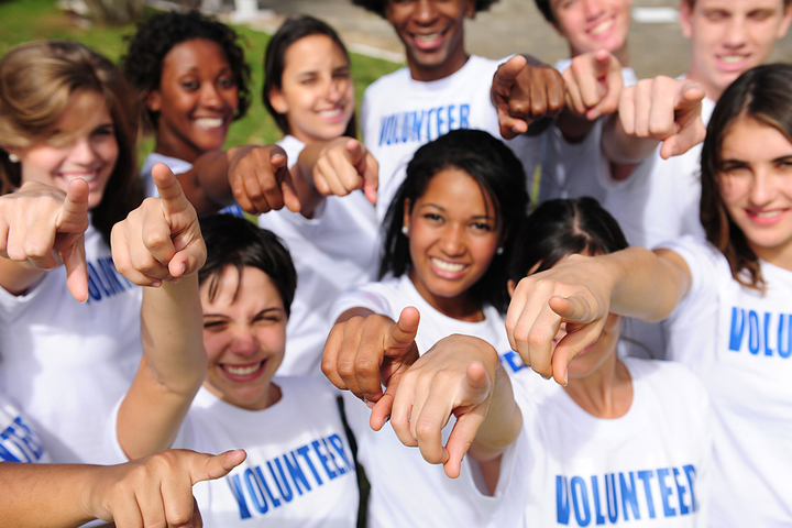 A picture of Teen Volunteers. 