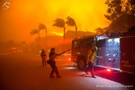 Fire Fighters during the Woodsley Fire 