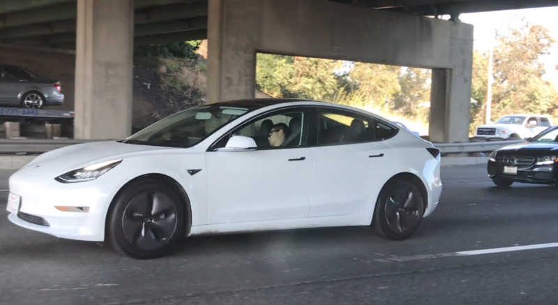 Tesla drivers are caught falling asleep due to the dependency of the autopilot feature.