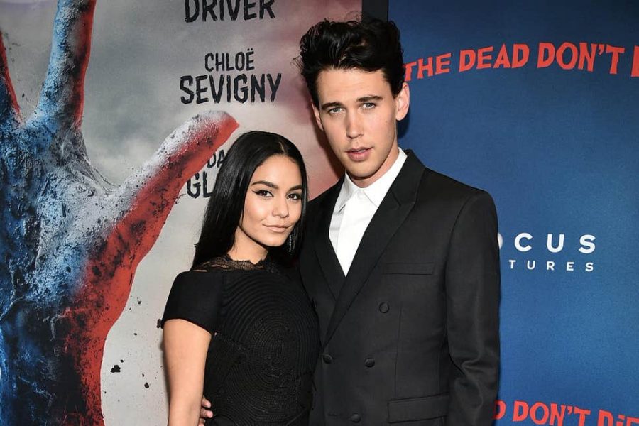 Vanessa and Austin at a premiere.