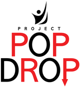 The official logo for Project Pop Drop, the organization Birmingnham is collaborating with