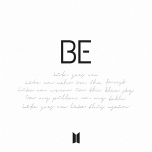 "BE'' the album cover