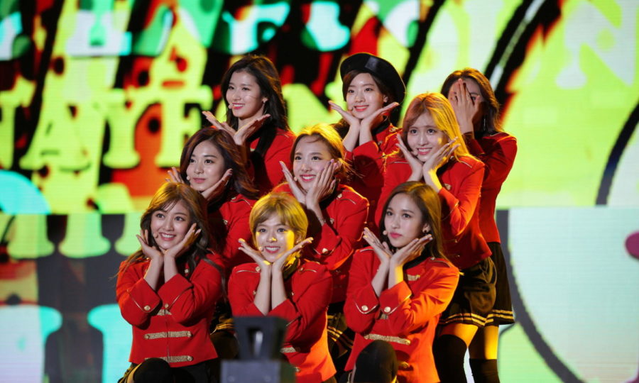 Twice performing on stage in 2016