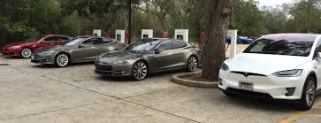 Teslas Charging Outside New Texas Factory (photo: Wikimedia Commons)